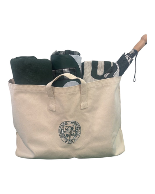 Bag - CB Station Wide Farmers Tote - Green & Natural