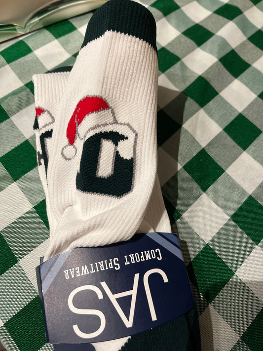 Socks - TCK Santa Hat D-Logo
