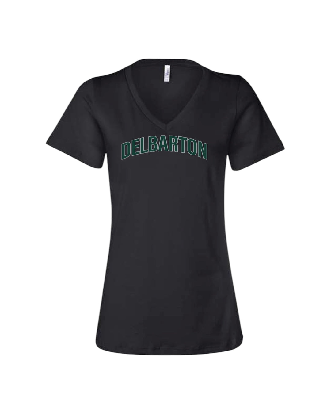 Bella + Canvas LADIES V Neck S/S Tee - Black
