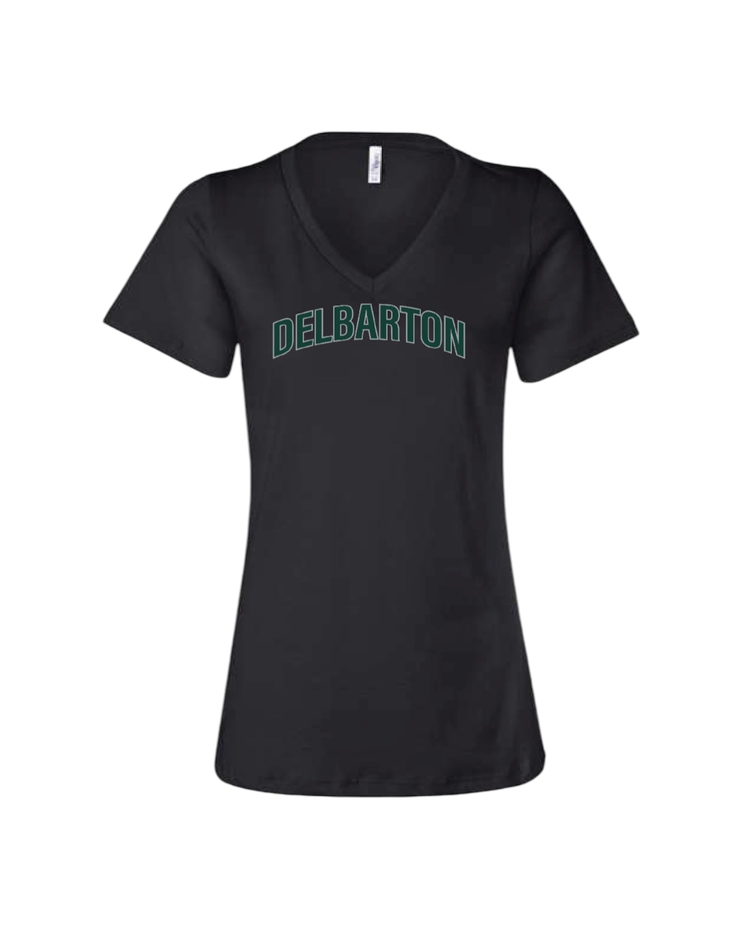 Bella + Canvas LADIES V Neck S/S Tee - Black