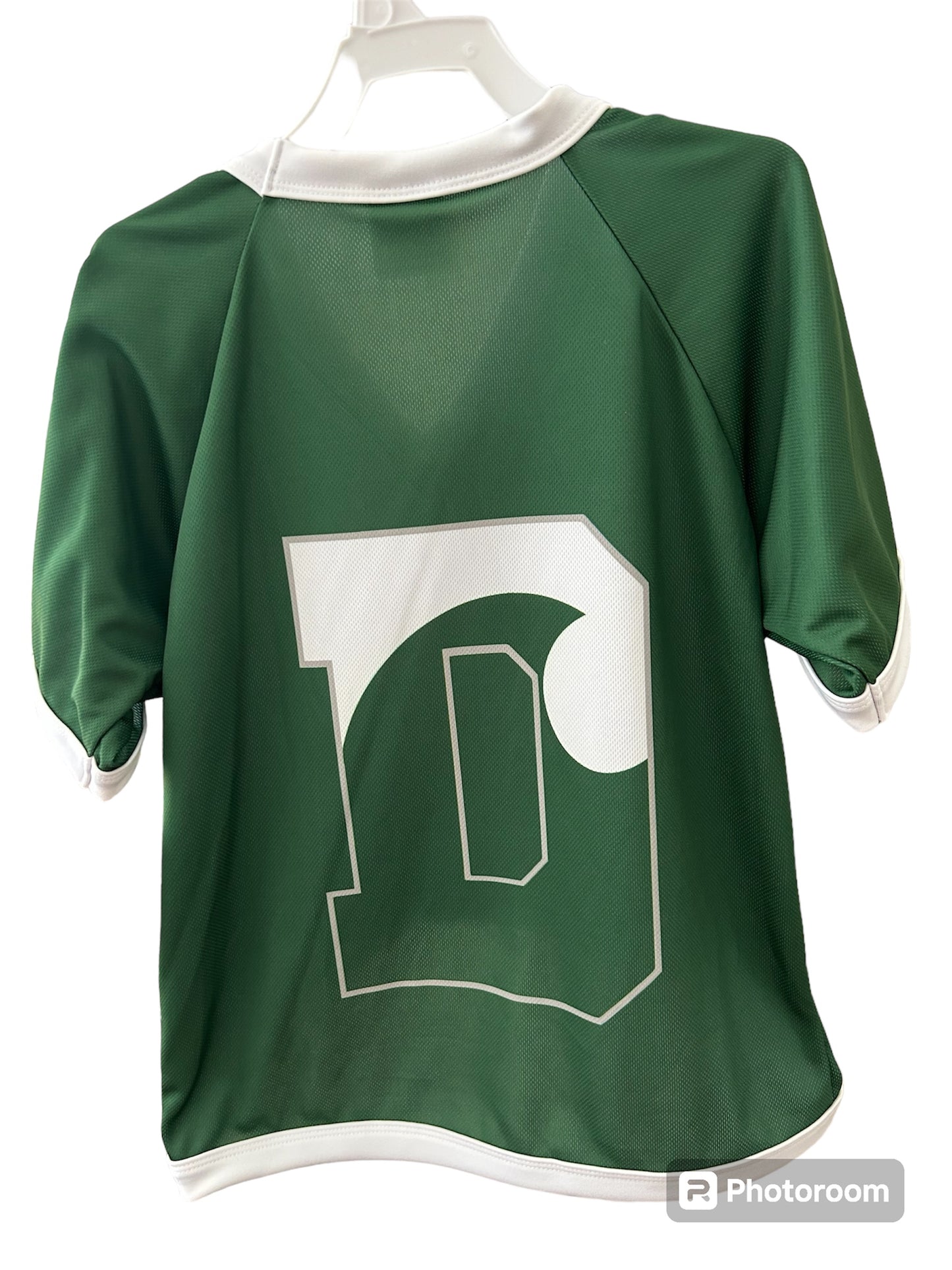 Dog Jersey- All Star Delbarton Athletic D Wave Jersey (over 80lb) - Dark Green/White