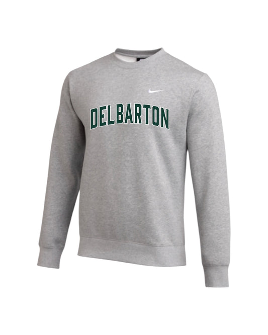 Nike Club Fleece CREW Arched Delbarton - Grey