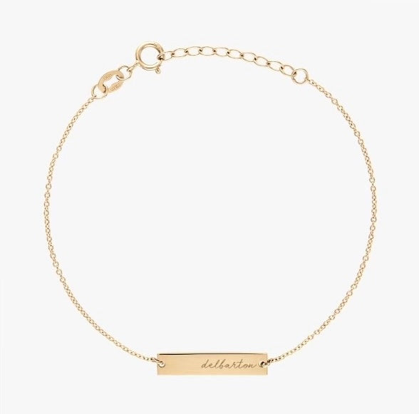 Bracelet - Kyle Cavan Delbarton Horizontal Bar Bracelet- Gold