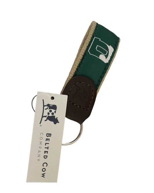 Key Fob - Belted Cow Key Fob: Green D-Wave