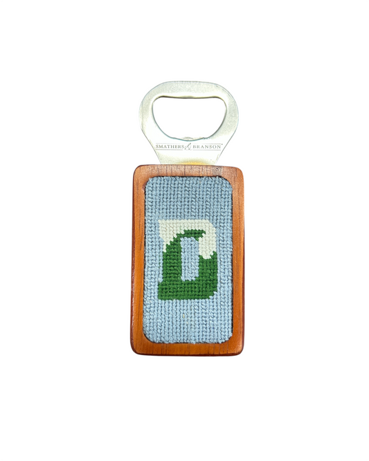 Bottle Opener - Smathers and Branson D Wave Needlepoint - Antique Blue