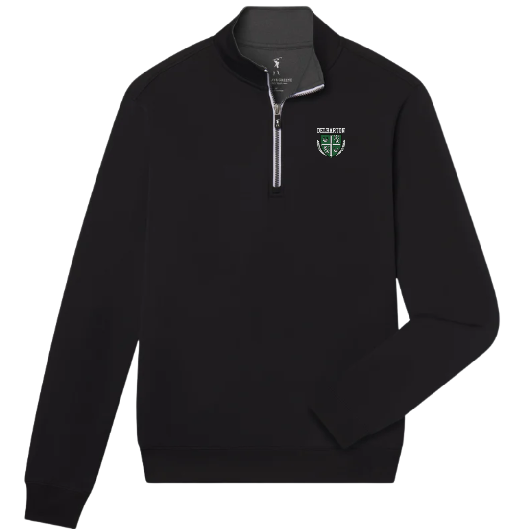 Fairway &amp; Greene Caves 1/4 Zip - Black/Dark Shadow Grey