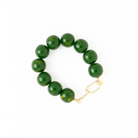 Bracelet - Ink+Alloy Cece Large Resin Bracelet - Green