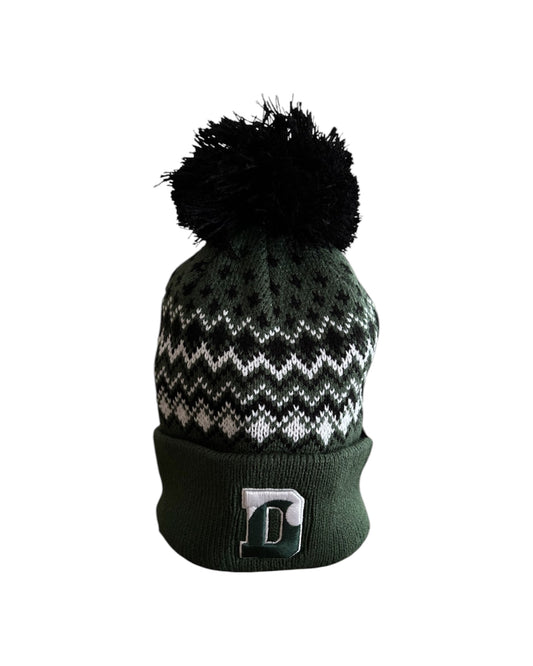 Hat - '47 Brand Elsa Cuff Knit Beanie - Green/Black/White