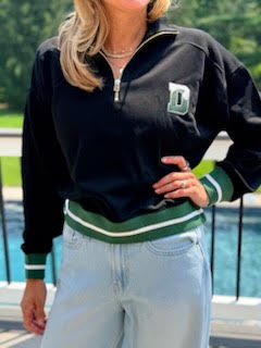 Ellsworth &amp; Ivey LADIES Kennedy 1/4 Zip - Black