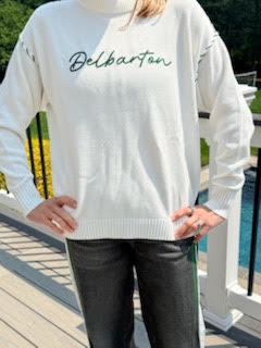 Ellsworth &amp; Ivey LADIES Riley Crewneck Sweater - White