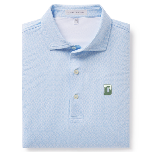 Fairway & Greene Gap Head Print Polo - Bluff