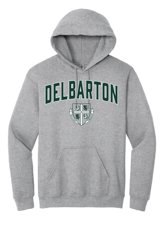 Gildan Crest Delbarton Hoodie - Grey