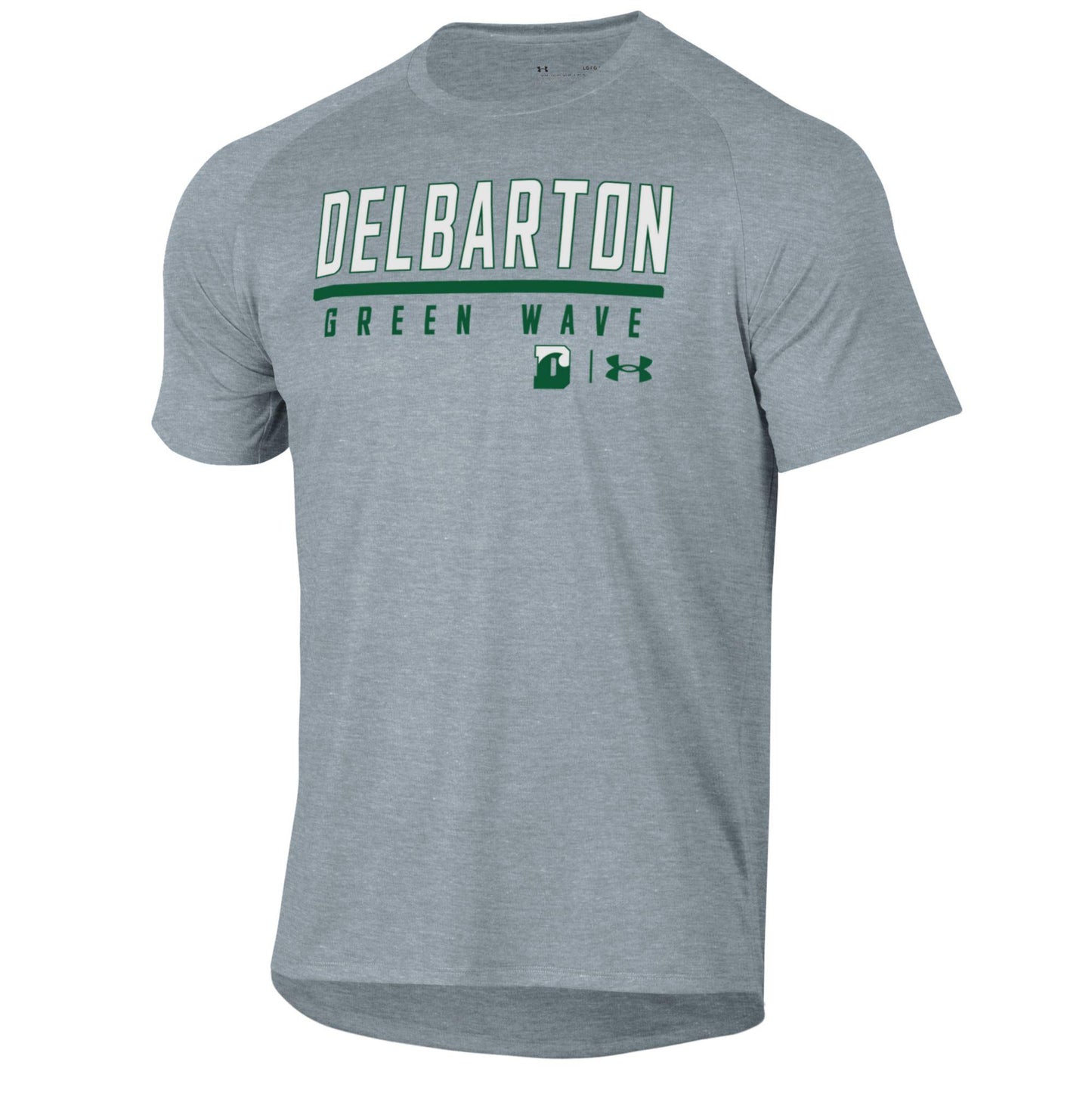 UA Tech S/S Tee Delbarton Logos - True Grey Heather