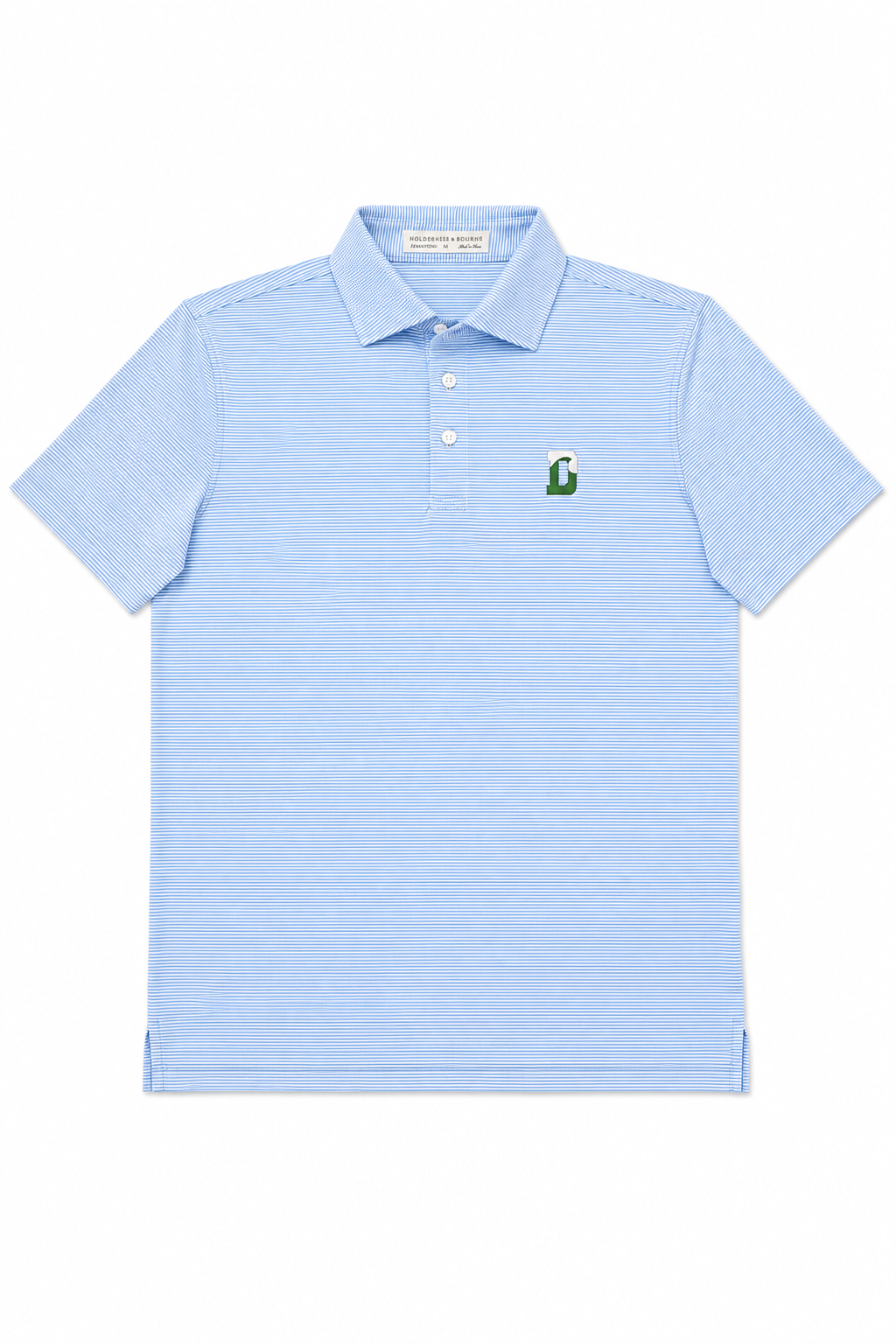 Holderness &amp; Bourne YOUTH Perkins Polo - Vista Blue &amp; White