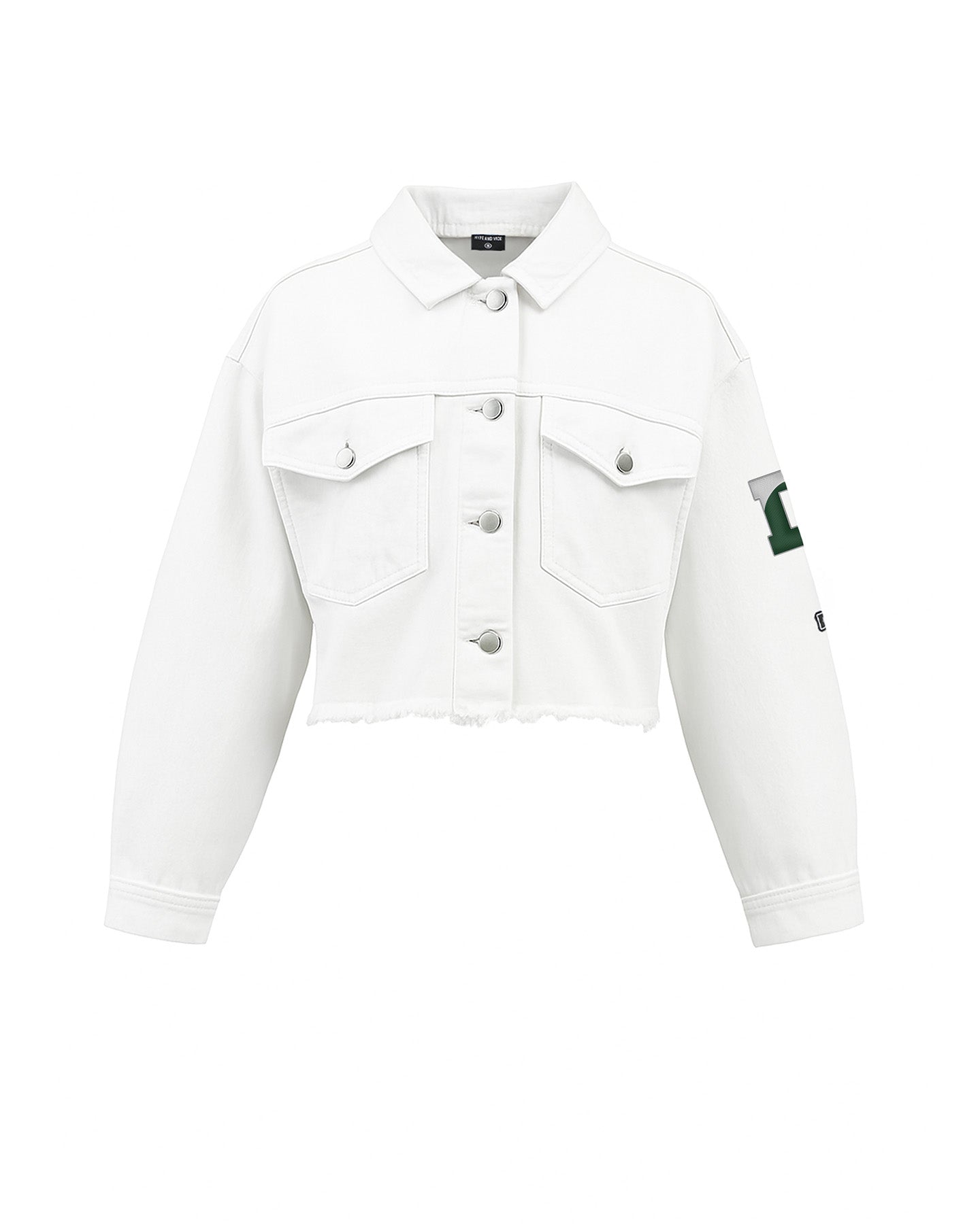 Hype & Vice LADIES Denim Jacket - White