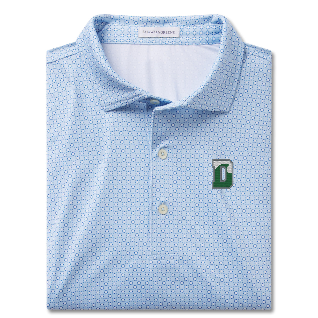 Fairway &amp; Greene Ibis Print Polo - Bluff