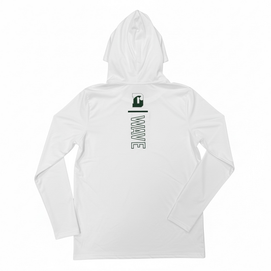 UA Gameday Armourfuse L/S Tee w/ Hood - White