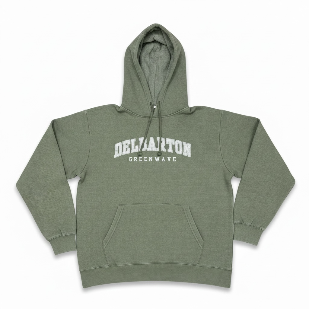 Ouray Weathered Fleece Hoodie "ARCHED" - Heather Everglade
