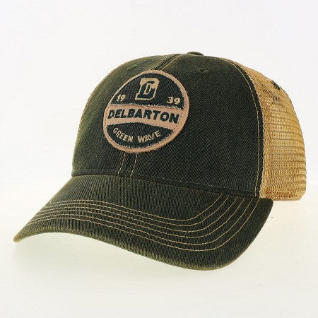 Hat - League Old Favorite Trucker Hat Circular Logo - Green