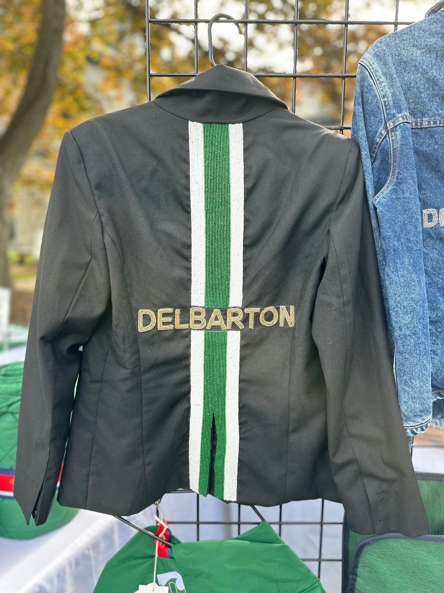 LADIES Delbarton Beaded Blazer - Black - Custom Order
