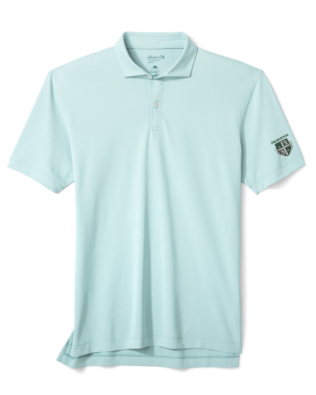 Johnnie-O Mesh Solid Polo Delbarton/Crest on Left Sleeve - Sublime