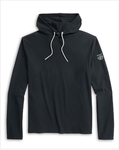Johnnie-O Hoppin Performance Drawstring Hoodie - Black