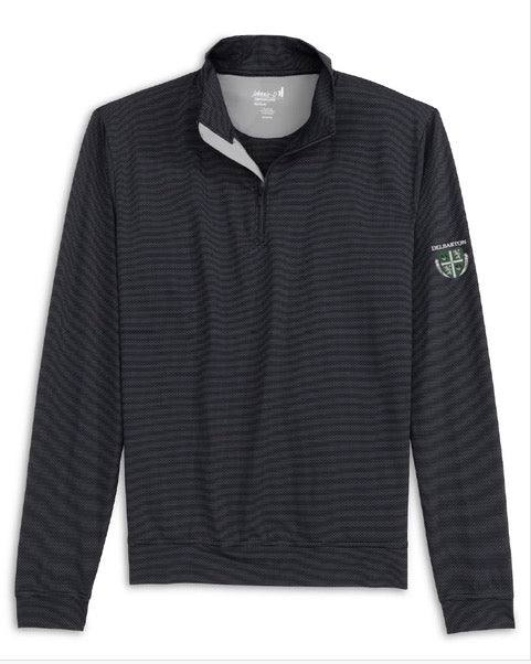 Johnnie-O Jamie Jacquard Stretch 1/4-Zip - Black Seal