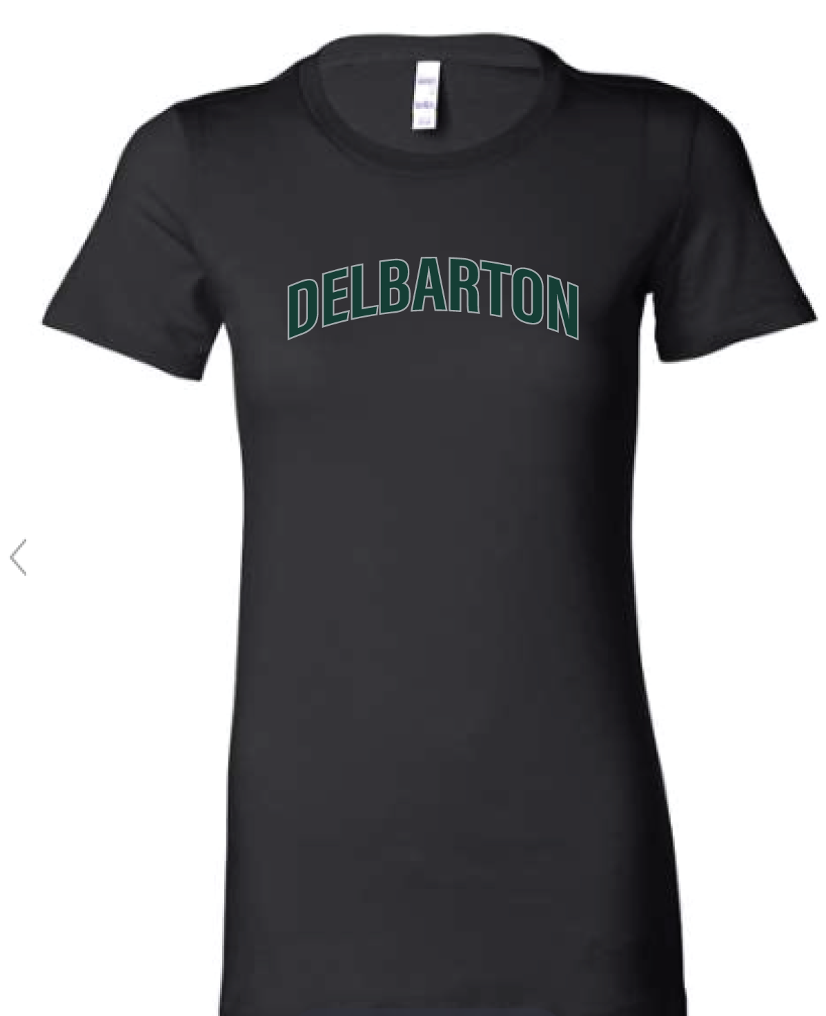 Bella + Canvas LADIES CREW Airlume Jersey S/S Tee - Black