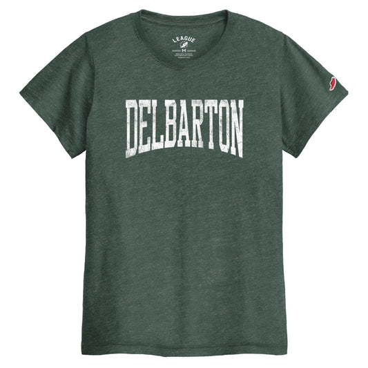 League LADIES Intramural S/S Tee - Heather Vtg Hunter
