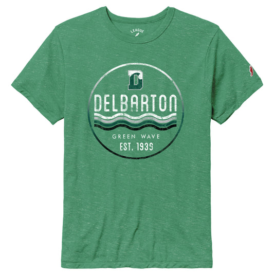 League Victory Falls Wavy Circle S/S Tee - Heather Kelly Green