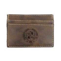 Wallet Clip - Rustic Leatherette with Delbarton Seal