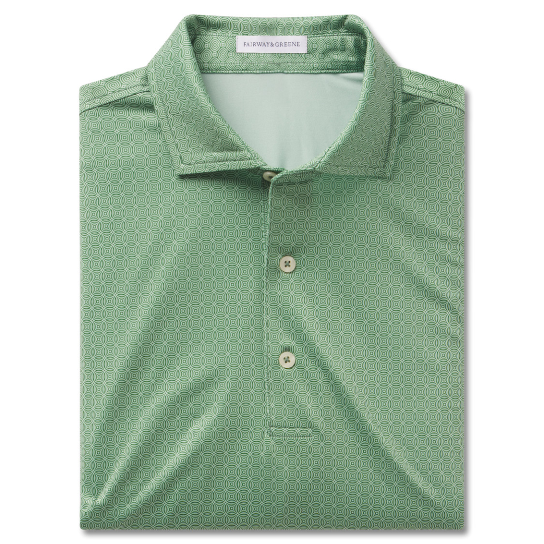 Fairway &amp; Greene Mangrove Print Polo - Hosta