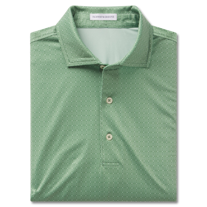 Fairway &amp; Greene Mangrove Print Polo - Hosta
