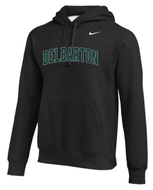 Nike Club Fleece Hoodie Arched Delbarton - Black