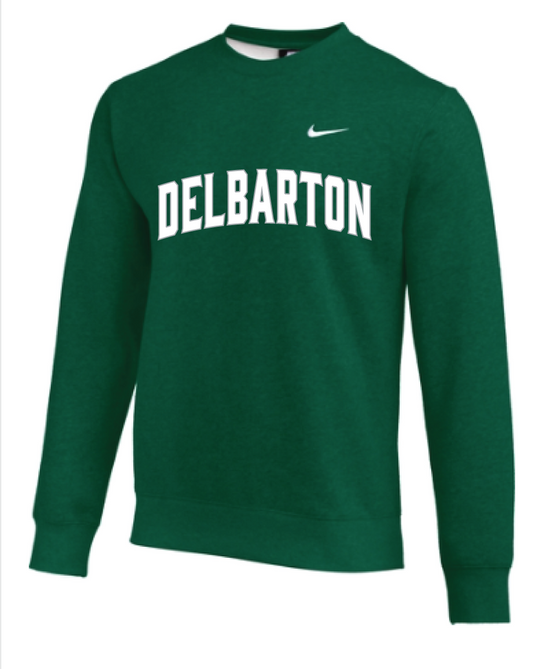 Nike Club Fleece CREW Arched Delbarton - Dark Green