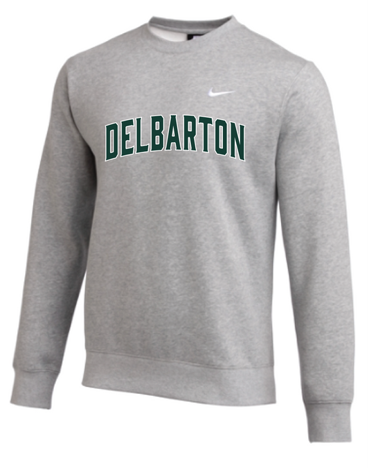 Nike Club Fleece CREW Arched Delbarton - Grey