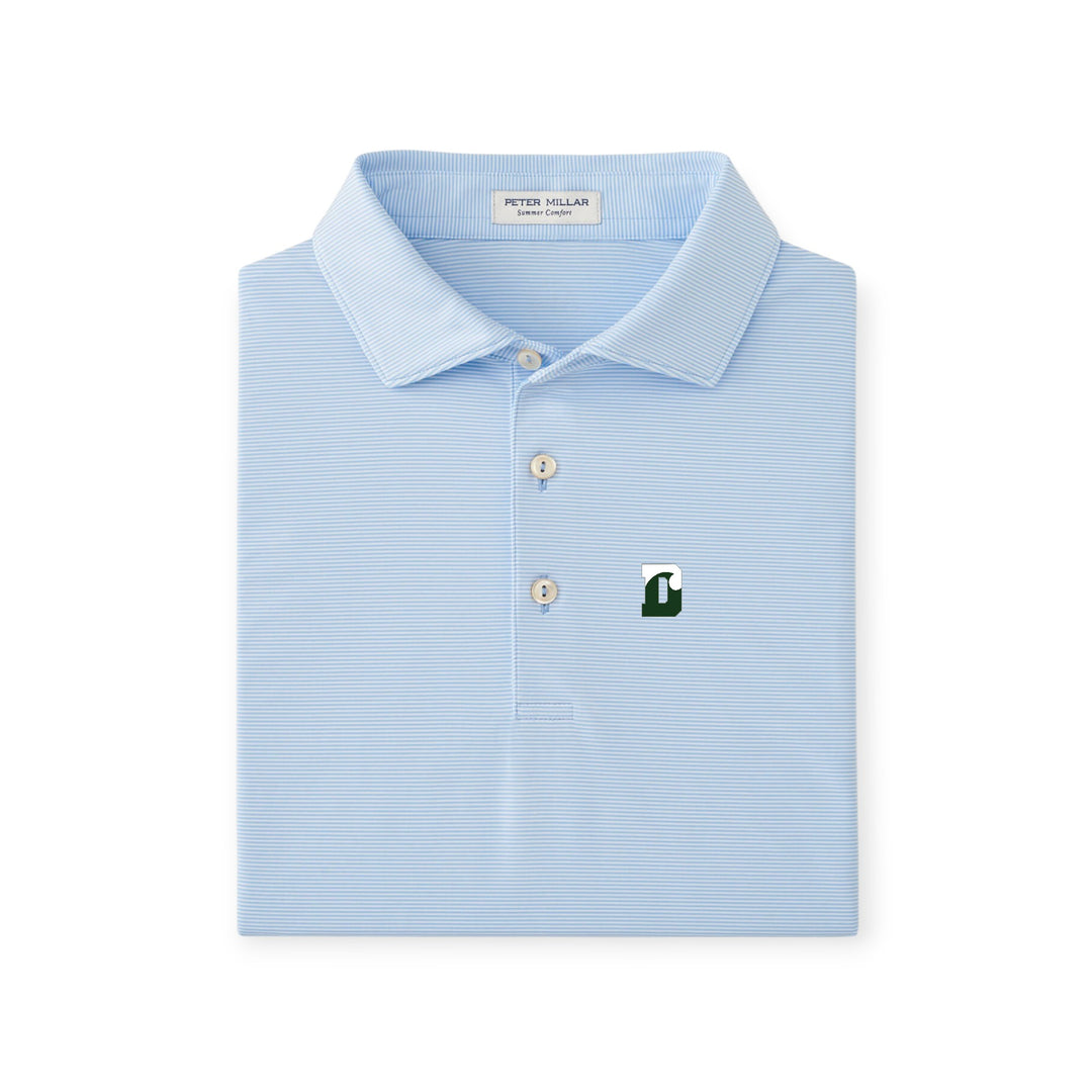 Peter Millar Jubilee Striped Polo - Cottage Blue