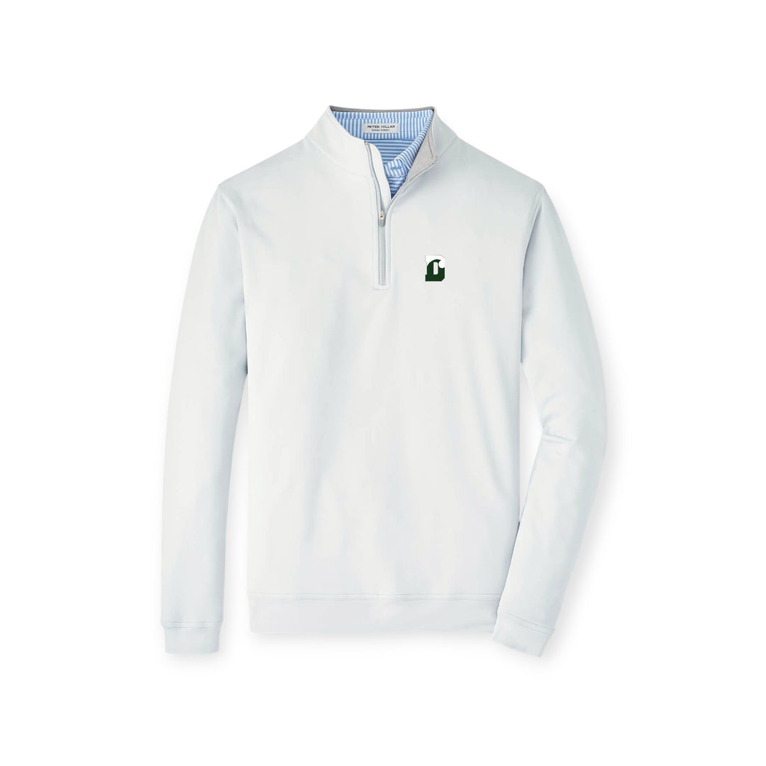Peter Millar Perth Performance 1/4 Zip - British Gray