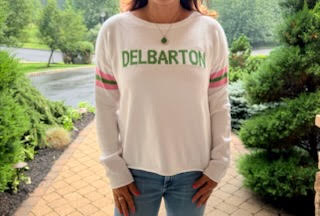 Pink Pineapple LADIES Boxy Sweater - White
