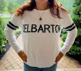 Pink Pineapple LADIES Campus Crew Sweater - White