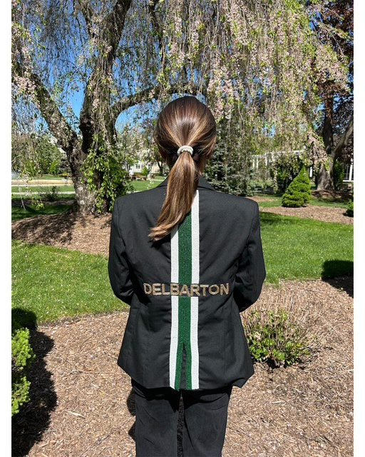 LADIES Delbarton Beaded Blazer - Black - Custom Order