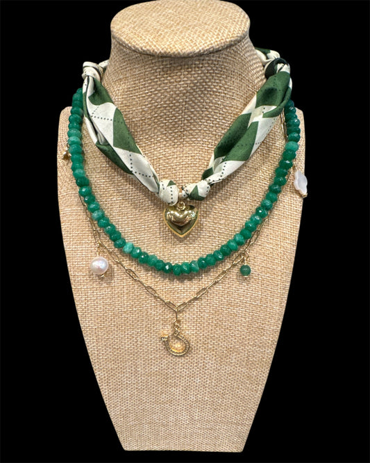 Necklace - TMC Candy Bead Necklace - Green