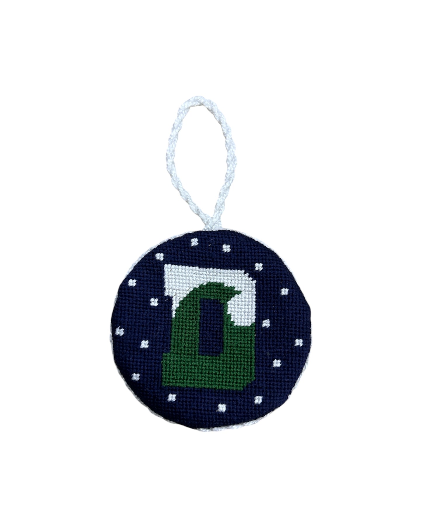Ornament - Smathers & Branson Needlepoint Ornament - Navy