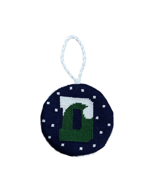 Ornament - Smathers & Branson Needlepoint Ornament - Navy