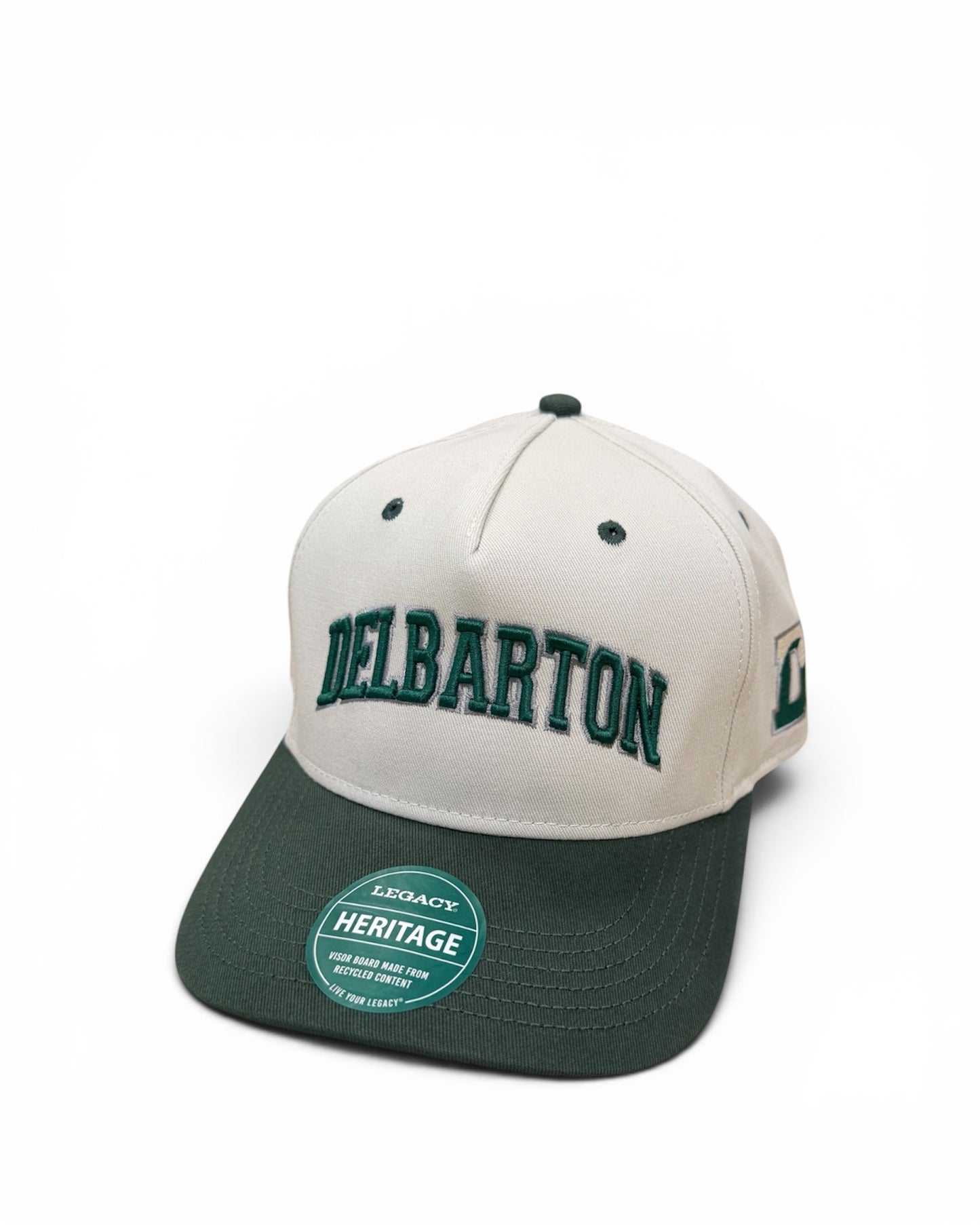 Hat -League HTA Heritage Twill 2-Tone Hat- Dk Green/Stone