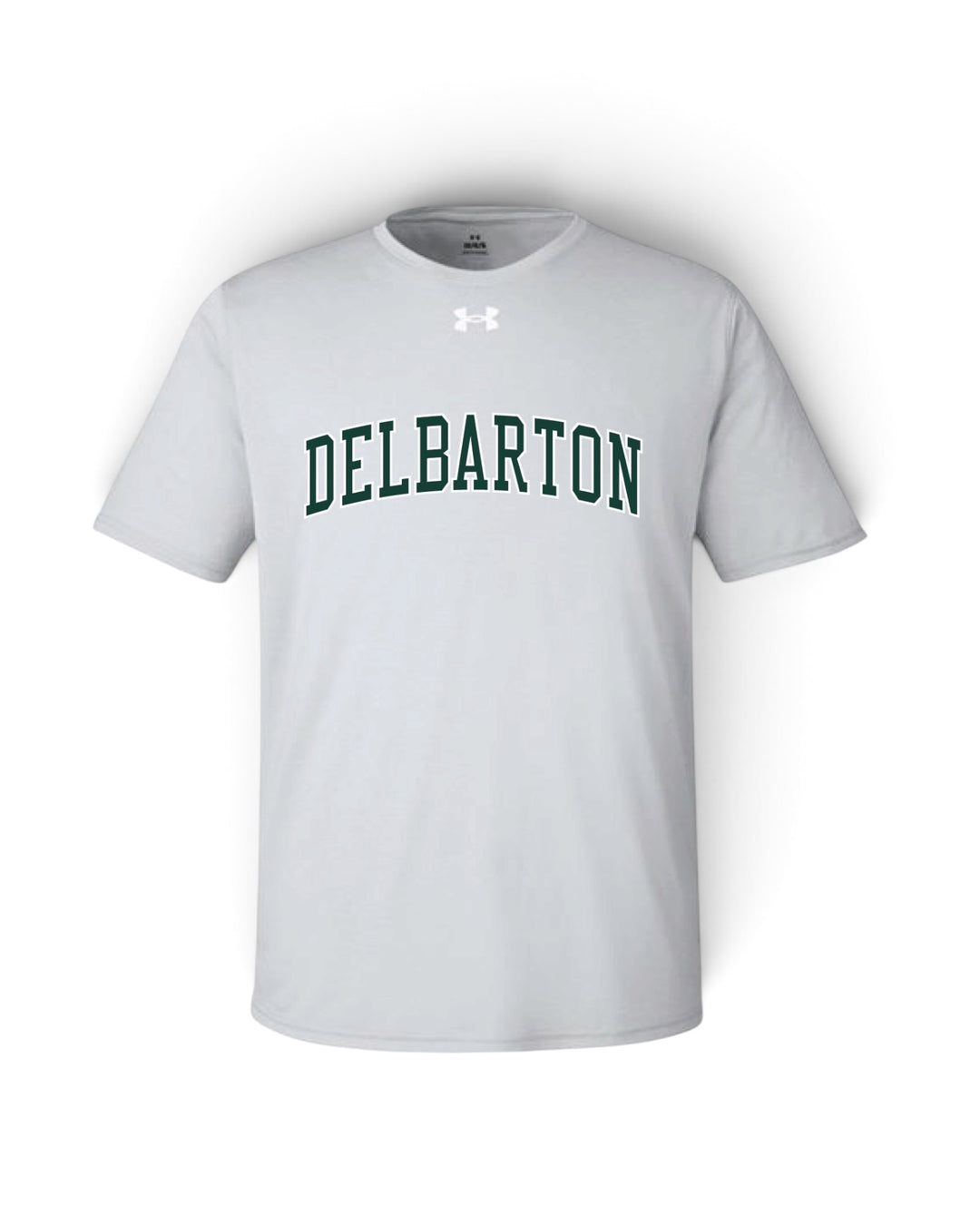 UA YOUTH Team Tech Arched Delbarton S/S Tee - Light Grey