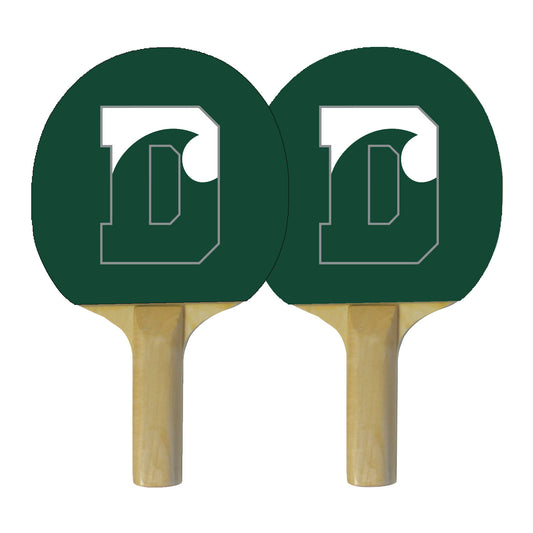 Ping Pong Paddle - Delbarton D - Dark Green