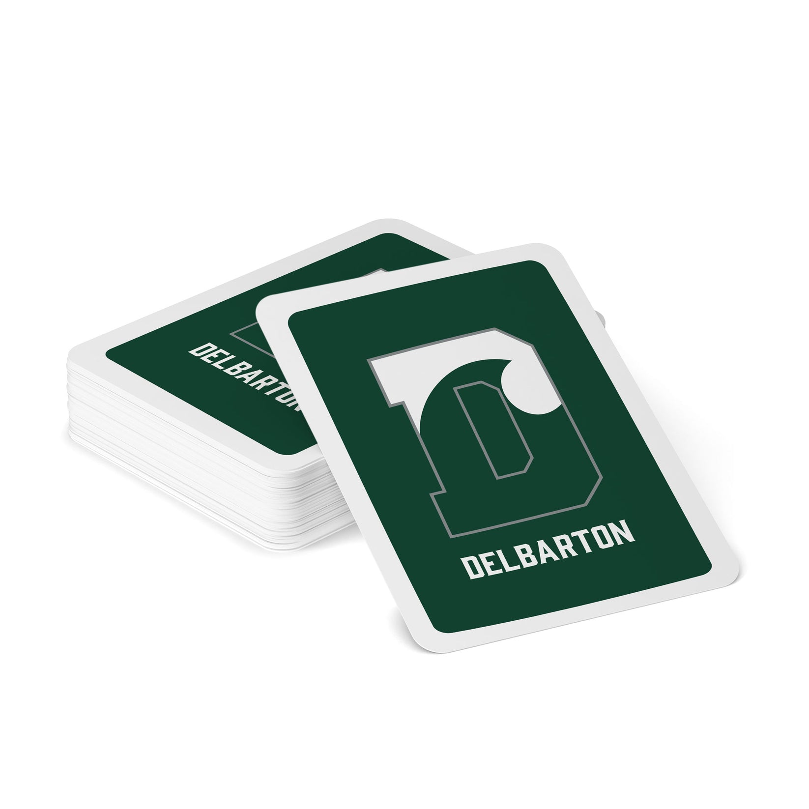 Single Deck Playing Cards Green Delbarton Shop