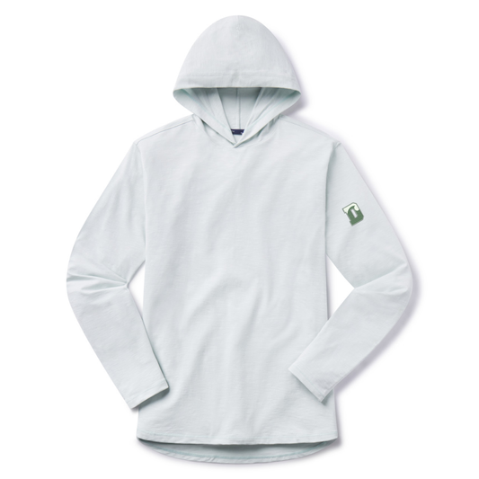 B. Draddy The Strand L/S Tee w/ Hood - Seagrape Melange