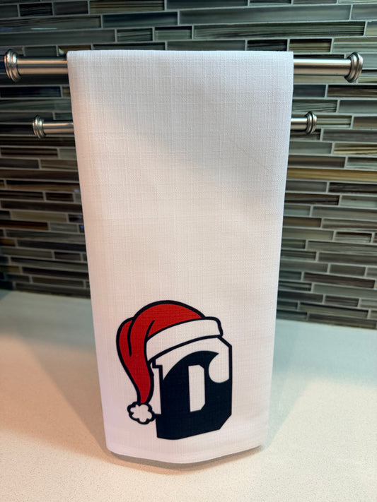 Tea Towel - Little Birdie Santa Hat